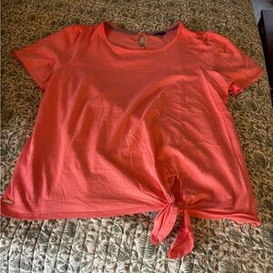 Nautica Bright Coral Short Sleeve Women's Top